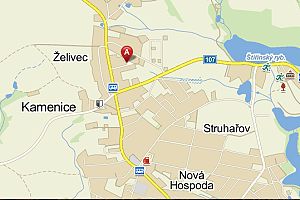 Mapa Aquatica Koi Centrum Praha - Želivec